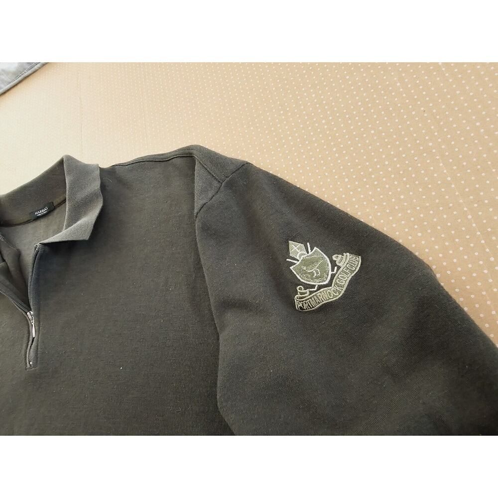 Marbas Men's 1/4 Zip Pullover Sweater Size XL Green Wool Blend - Picture 7 of 9